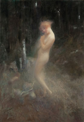 A nymph and forest fairies