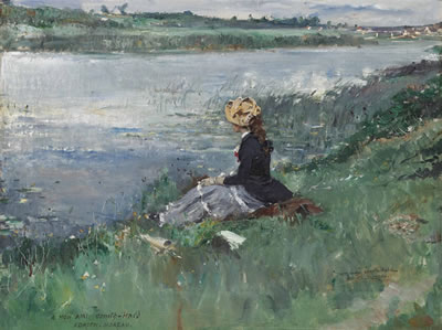 Contemplation on the riverbank