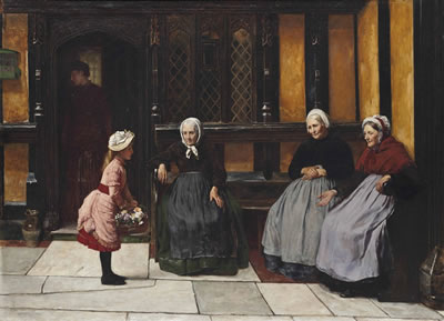 Welcome as flowers in spring by William Frederick Yeames - Auction record, sale price, and art valuation. Compare with similar artists and explore comparable artworks.