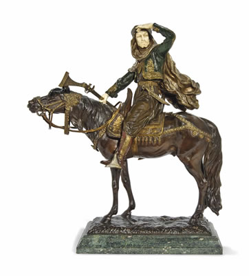 ARAB HUNTSMAN ON HORSEBACK