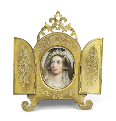 Queen Victoria (1819-1901), in wedding attire