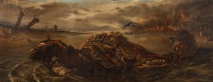 SZLACHCIC RATUJACY PARAMENTA by Jozef Mecina-Krzesz - Auction record, sale price, and art valuation. Compare with similar artists and explore comparable artworks.