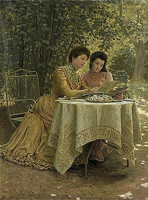 La lecture dans le jardin