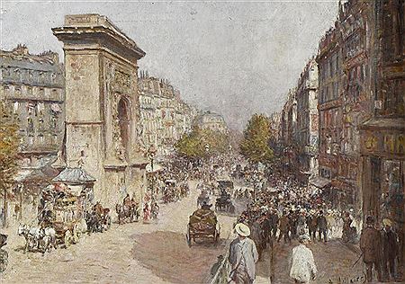 Le boulevard de Bonne-Nouvelle et la porte Saint- Denis par un après-midi ensoleillé by Anatole Eugène Hillairet - Auction record, sale price, and art valuation. Compare with similar artists and explore comparable artworks.