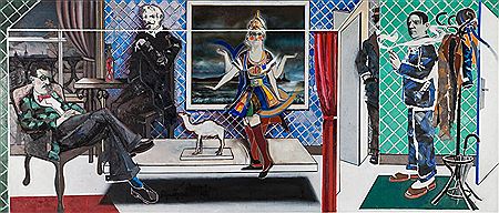 La Fête by Micheal Farrell - Auction record, sale price, and art valuation. Compare with similar artists and explore comparable artworks.
