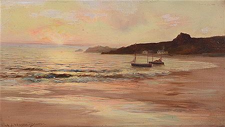 Sample artwork by Alfred J Warne Browne (1854 - 1915), known for paintings - View similar artists and auction records