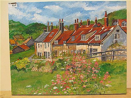 Cottages in the Valley Sandsend near Whitby