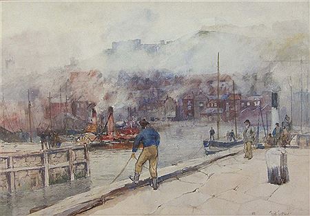 Sample artwork by Frank Saltfleet (c.1860 - 1937), known for painting - View similar artists and auction records