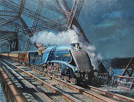 'LNER Silver Fox on the Forth Bridge'