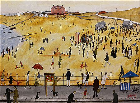 'Beach Scene' by John Hanley - Auction record, sale price, and art valuation. Compare with similar artists and explore comparable artworks.