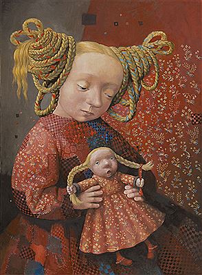 Girl with a doll