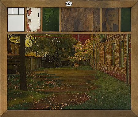 Sample artwork by Jacek Rykala (Born 1950), known for geometric paintings with themes of timelessnes and space, art teaching, poetry - View similar artists and auction records