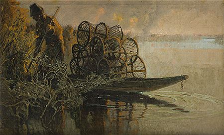 Fisherman ("Fish trap") by Apoloniusz Kedzierski - Auction record, sale price, and art valuation. Compare with similar artists and explore comparable artworks.