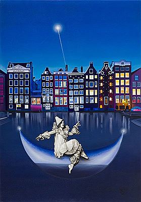 Sample artwork by Paulina Zalewska (Born 1981), known for surreal compositions, vivid color contrasts, and dreamlike imagery - View similar artists and auction records