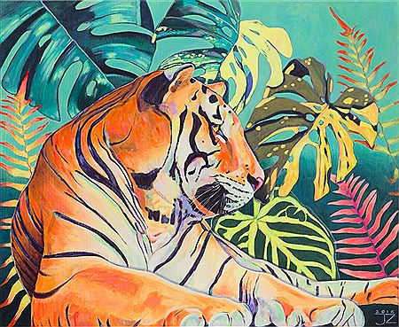 Tigress by Janina Zaborowska - Auction record, sale price, and art valuation. Compare with similar artists and explore comparable artworks.