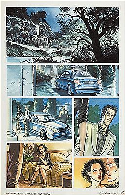 "Commissioner ?bik" - Mysterious Residence, non-published comic splash No. 1, 2007