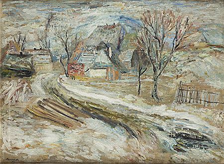 Landscape from Zywiec ("Last Snow")