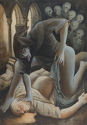 The demon and the templar in a cloister by Juliusz Lewandowski - Auction record, sale price, and art valuation. Compare with similar artists and explore comparable artworks.