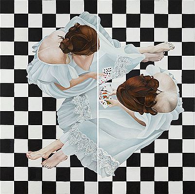 To deal out, diptych