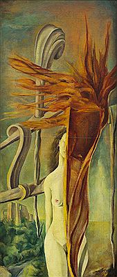 Surrealistic Composition With a Nude