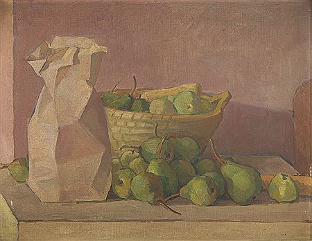 Still Life with a Basket of Pears by Leonard Pekalski - Auction record, sale price, and art valuation. Compare with similar artists and explore comparable artworks.
