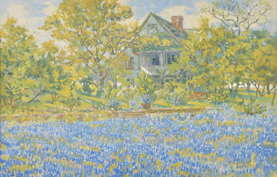 Bluebonnets by Raymond Everett - Auction record, sale price, and art valuation. Compare with similar artists and explore comparable artworks.