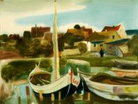Landschaft auf Usedom by Alfred Hesse - Auction record, sale price, and art valuation. Compare with similar artists and explore comparable artworks.