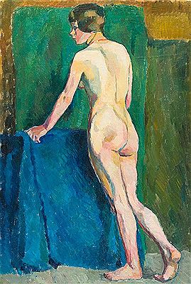 Stehender weiblicher Akt