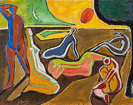 Figuren am Strand