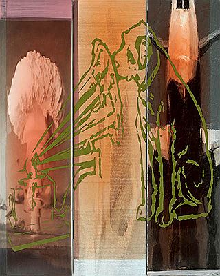 His Master's Rose-Tinted Voice, 2006 (triptych)