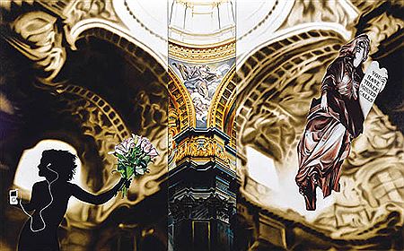 Annunciation: Three Missed Calls, 2008 (triptych)