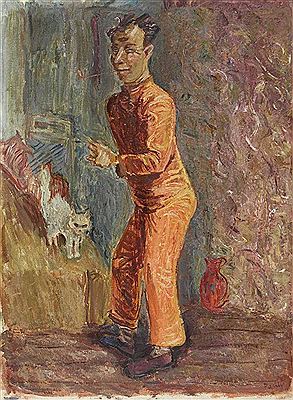 Porträt eines Mannes mit Pfeife und einer Katze by Fritz Pauli - Auction record, sale price, and art valuation. Compare with similar artists and explore comparable artworks.