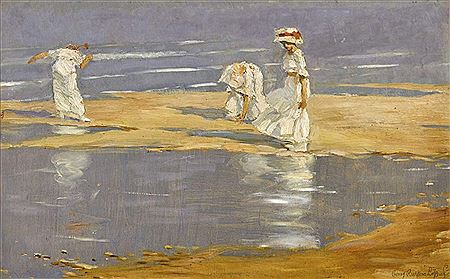 Strandpartie mit Damen