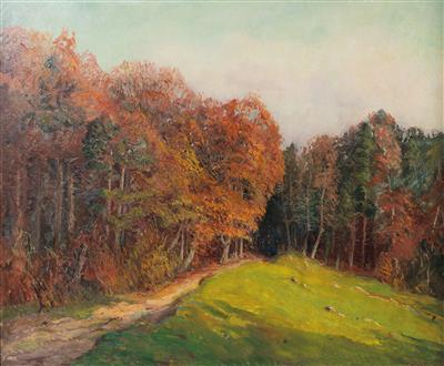 Waldrand in der Herbstsonne by Max Robathin - Auction record, sale price, and art valuation. Compare with similar artists and explore comparable artworks.