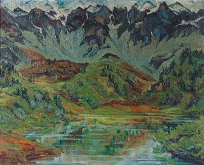 Gebirgssee im Sommer