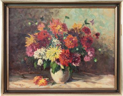 Stillleben mit Pfingstrosen by Robert Voit - Auction record, sale price, and art valuation. Compare with similar artists and explore comparable artworks.