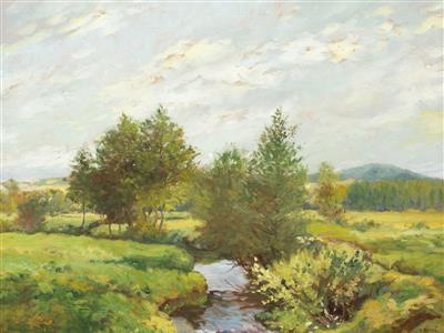 On the Chrudimka River downstream from Stan near Hlinsko by Karel Benes - Auction record, sale price, and art valuation. Compare with similar artists and explore comparable artworks.