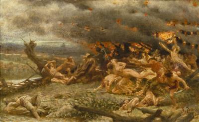Massacre of the Adamites by Franz (Frantisek) Zenisek - Auction record, sale price, and art valuation. Compare with similar artists and explore comparable artworks.