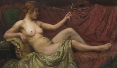A Nude Girl with a Brush