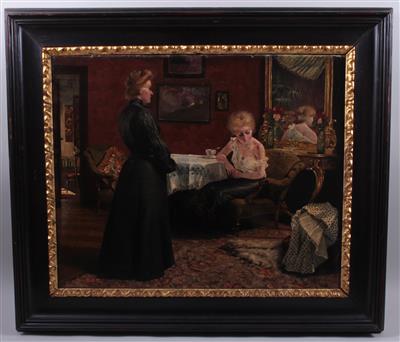 "Gewissensfrage" by Franz Obermuller - Auction record, sale price, and art valuation. Compare with similar artists and explore comparable artworks.
