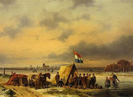 Villagers by the River, Winter by Fred Arends - Auction record, sale price, and art valuation. Compare with similar artists and explore comparable artworks.