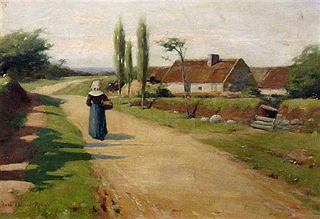 Lone Figure on a Country Road, 1892