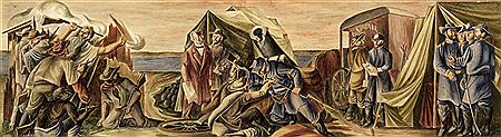 (i) Civil War: Study for a Mural, 1940 and (ii) Reconstruction: Study for a Mural, 1940