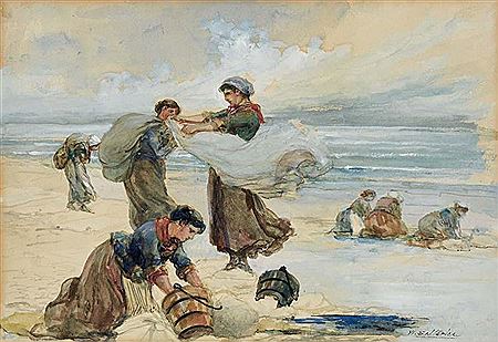 Fisherwomen by the Sea