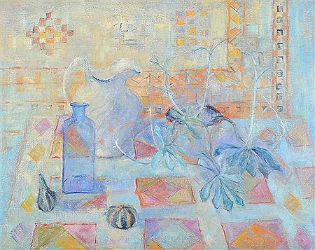 Still Life, Arboricola and Squash by June Miles - Auction record, sale price, and art valuation. Compare with similar artists and explore comparable artworks.