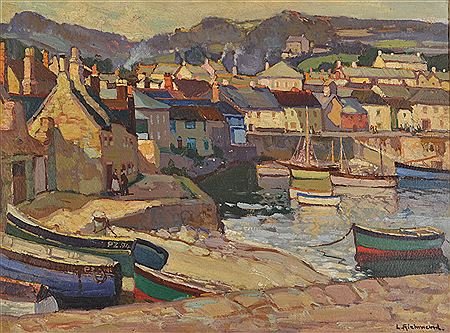 High tide Mousehole Harbour