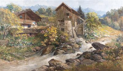 Sample artwork by Constantin Stoitzner (1863 - 1934), known for landscape, genre, and portrait painting - View similar artists and auction records