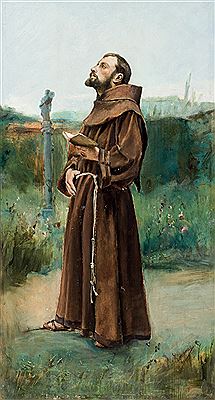 Monje en oración