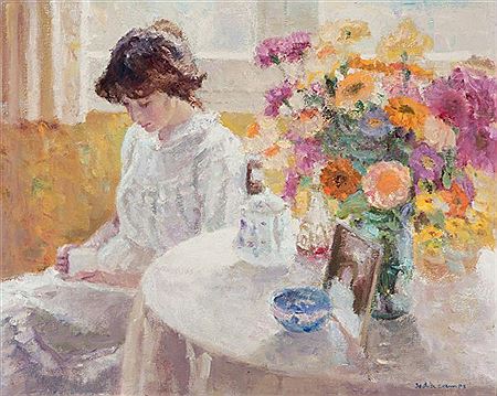 Niña tomando el thé