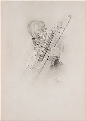 "Viejo violinista" by Vicente Alonso Palacios - Auction record, sale price, and art valuation. Compare with similar artists and explore comparable artworks.